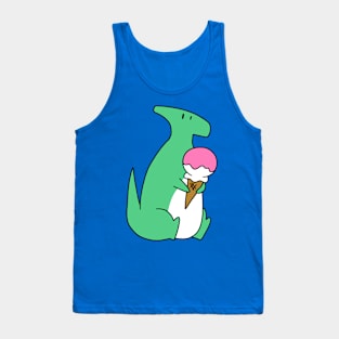 Hadrosaurid Eating Icecream Tank Top